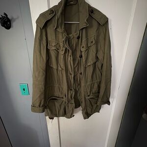 Women’s Free People Olive Military Jacket